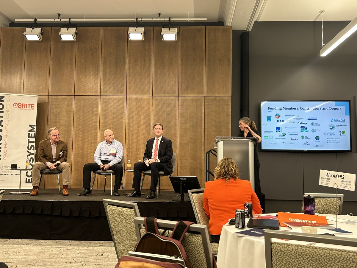 sbspence03's tweet photo. Great afternoon at CleanTech NEO 2024 leaning more about #cleanenergy #manufacturing in #Ohio https://t.co/3XXJKtFSmQ