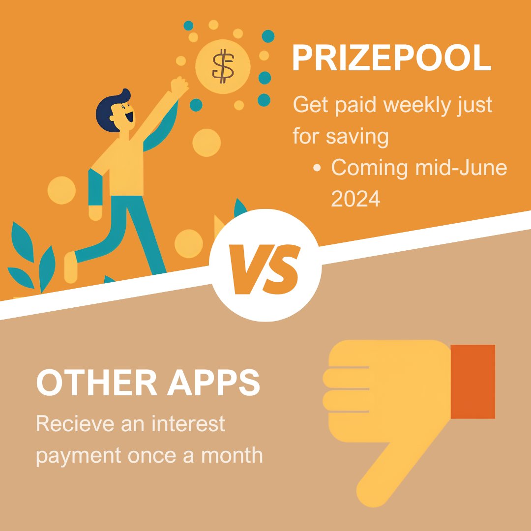 🎉 Big update coming your way in mid-June! We're switching to weekly savings bonuses, so you get your rewards faster and more often! Stay tuned and get ready to watch your savings grow every week! #PrizedLinkedSavings #WeeklyWins #PersonalFinance