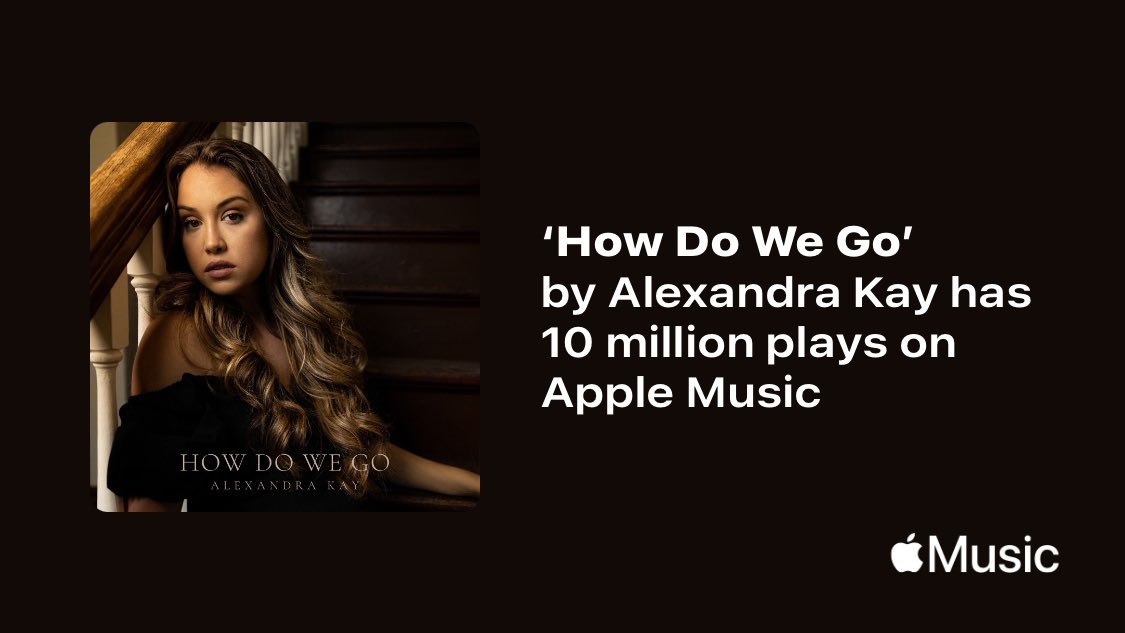 How Do We Go has 10 Million plays on @AppleMusic 🎉