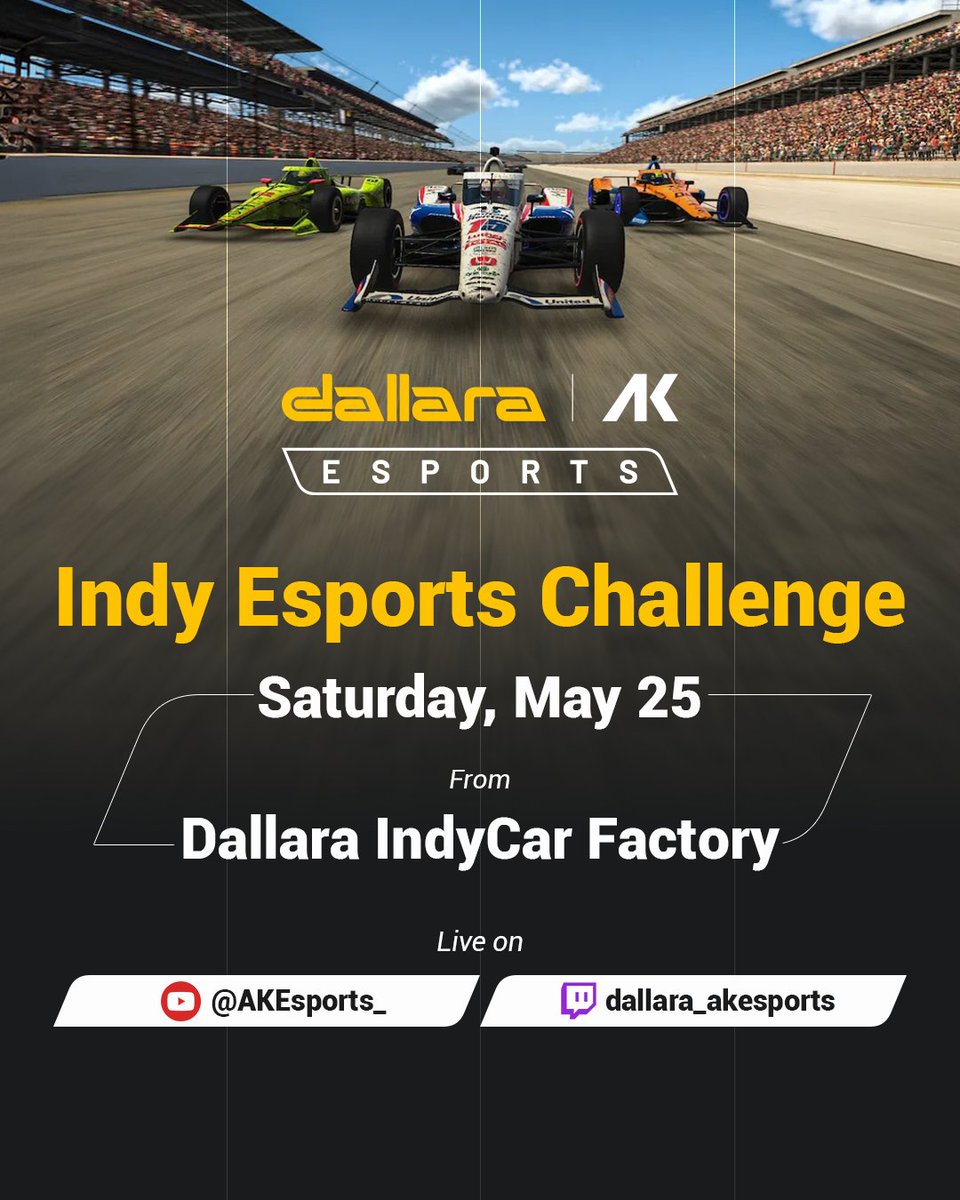 🚨 A few days ago, we announced our first Esports Event, the Indy Esports Challenge, that is the first-ever university competition taking place at the IndyCar Factory in which sim racers students across the state of Indiana will be competing on iRacing! 🎓 But we haven't