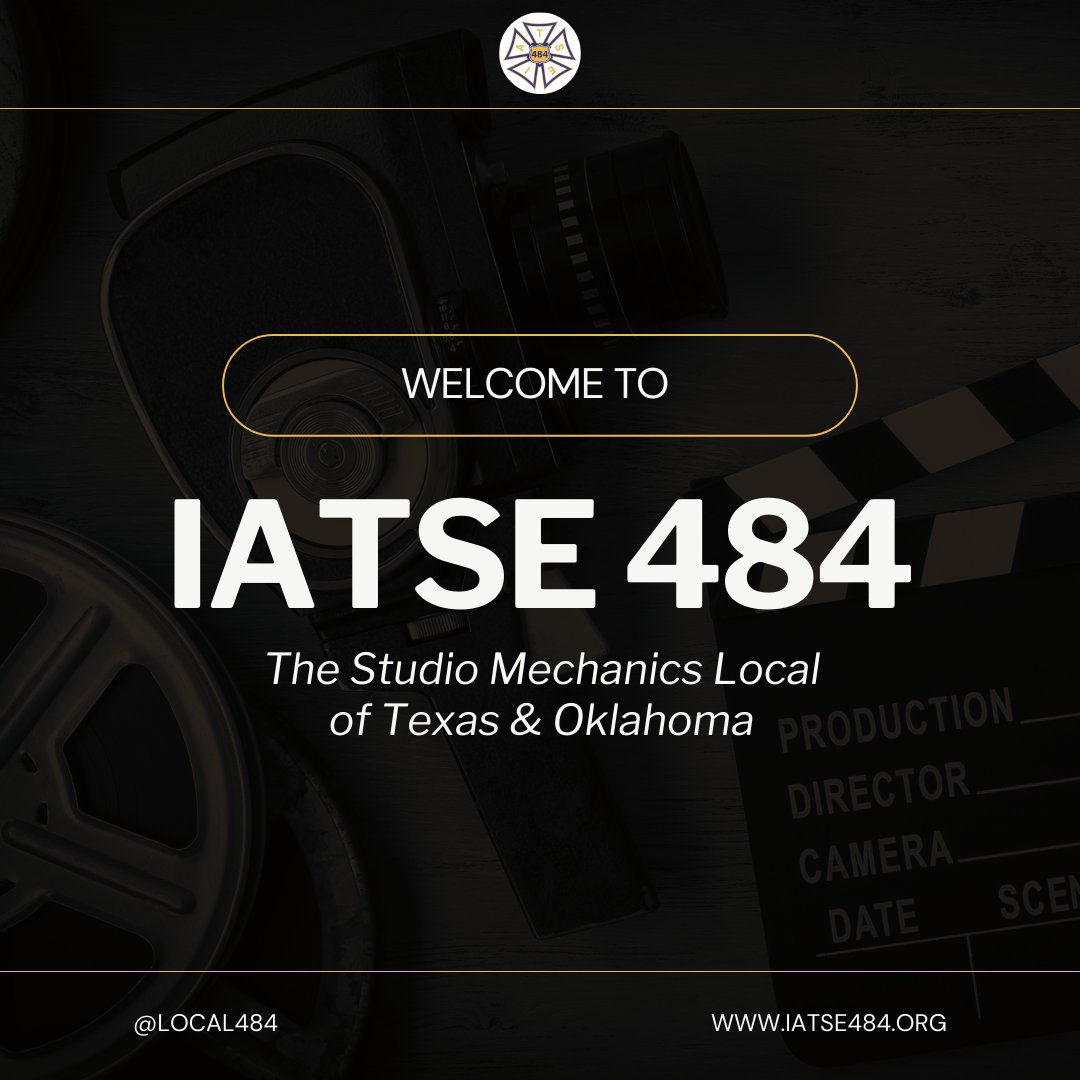 🎬 Welcome to the Official Public X page for IATSE Local 484: The Studio Mechanics Local of Texas & Oklahoma! 🎬

We are thrilled to have you here! 

#FilmUnionTXOK #FilmAndTV #UnionStrong #TexasFilm #OklahomaFilm #Community #Support #Creativity #FilmIndustry