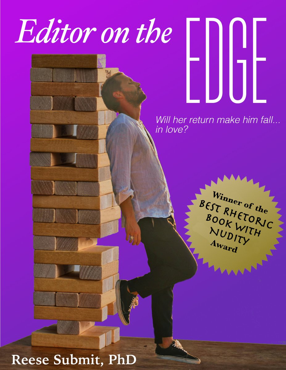 If you're going to be at RSA this weekend, look for the drop of my newest work: Editor on the Edge! This quick read will give you romance, campus visit shenanigans, and academic crimes. #RSA24 #teamrhetoric
