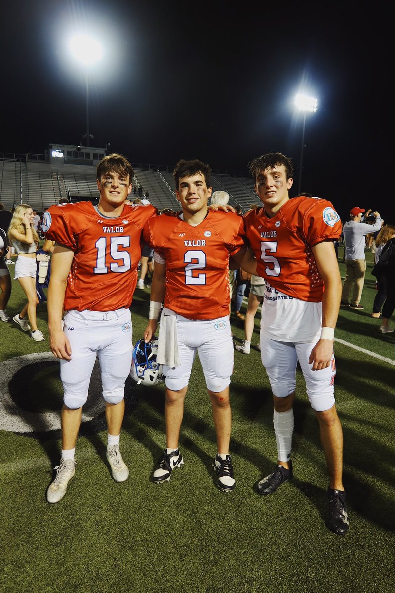 ZDQBCoach's tweet photo. 2024 Valor Bowl x ZD Seniors 
@braedenO15 | @BraedenMelia 
@GavinMaslowski | @AValorbowl 

It was a special night. Congrats on great high school careers boys! 

@Henderson_FB @GreatValleyFB 
@UrsinusFootball @DUFootball 
@DLNSports @EPAFootball https://t.co/HUu8Ms6ZFA