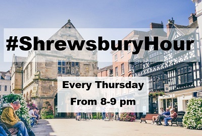 Shrewsbury hour #Shrewsburyhour on now - 30 mins in. Promoting everything Shrewsbury related