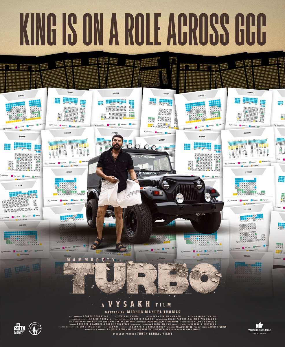 King is on a role Across GCC ⚡

#Turbo 🥳
Ruling In Cinemas Now 🤩

#TurboInCinemasNow #Mammootty #MammoottyKampany #Vysakh #MidhunManuelThomas #SamadTruth #TruthGlobalFilms #WayfarerFilms