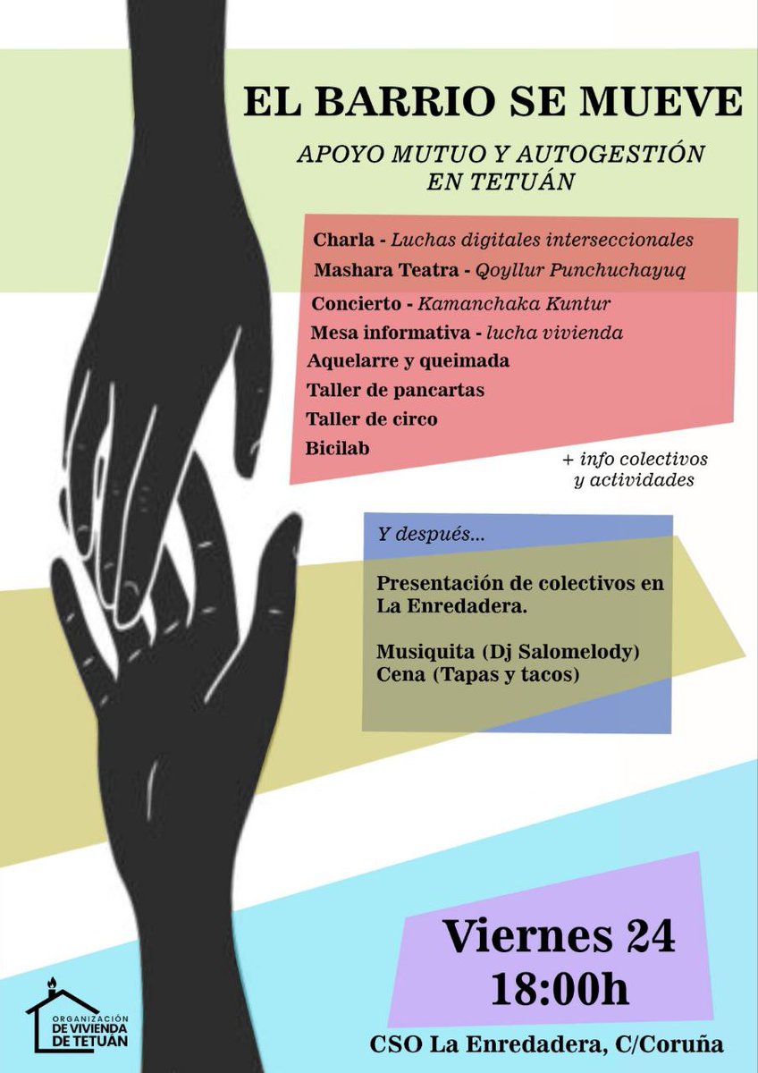 Mañana participamos en este eventazo de @La_Enre 🌿 Vamos a estar haciendo pancartas para las próximas movilizaciones 🔥 ¿Te unes?