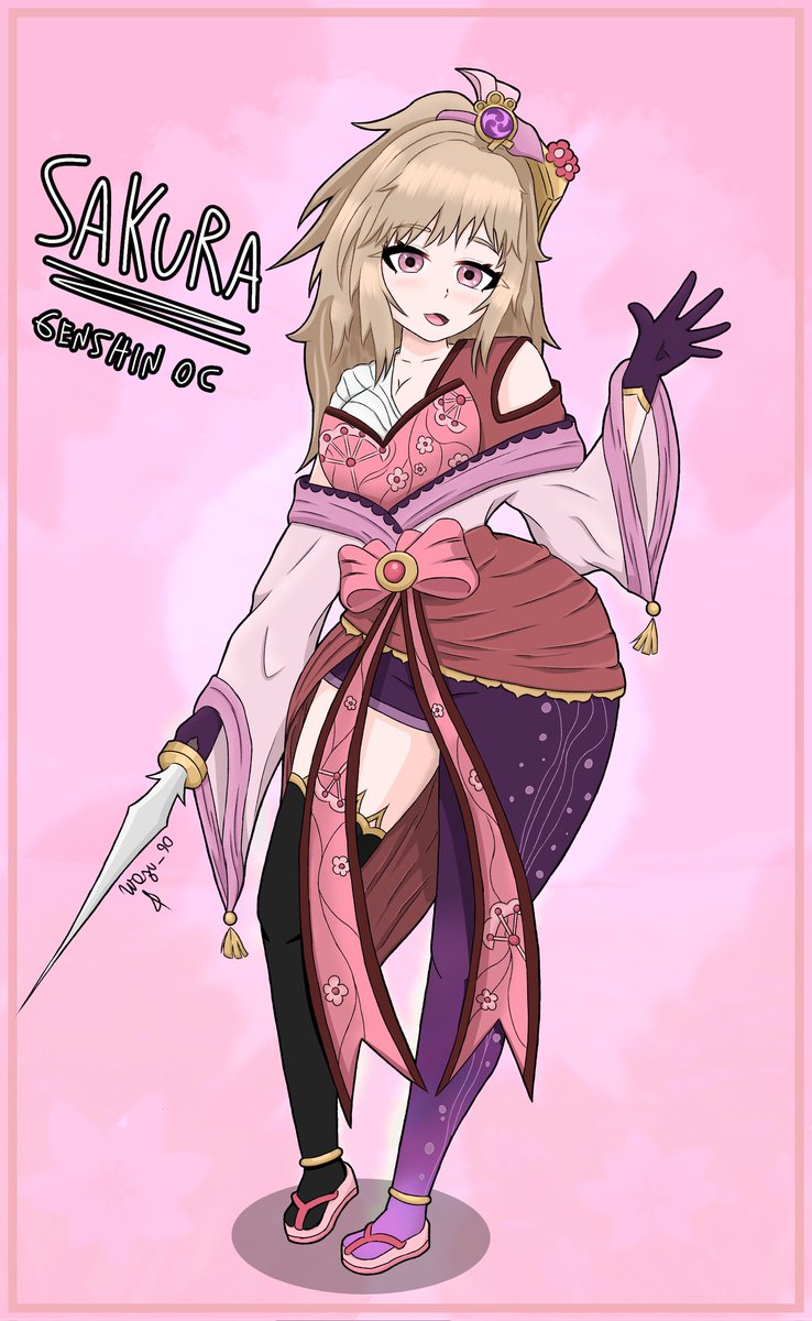 Sauveria's tweet photo. Genshin OC Sakura terminada!
#originalcharacter #genshinimpact #genshinoc #animegirl #animestyle #electrovision #digitalart https://t.co/Z36pX9Kkns