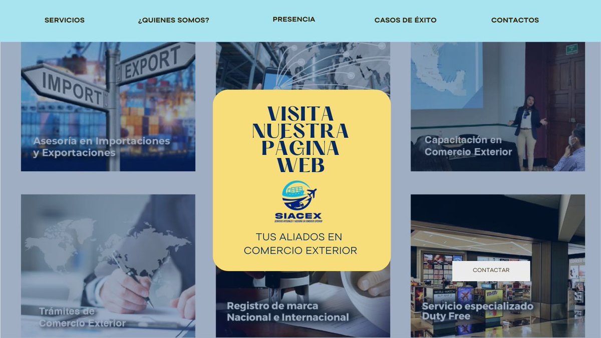 siacex1's tweet photo. ¡Hola!
Te invitamos a visitar nuestra página web y descubrir nuestros servicios y novedades.
Esperamos verte por allí: https://t.co/woKIE0JxcC
#siacex #comercioexterior #NegociosInternacionales https://t.co/0AmHOHMHHV