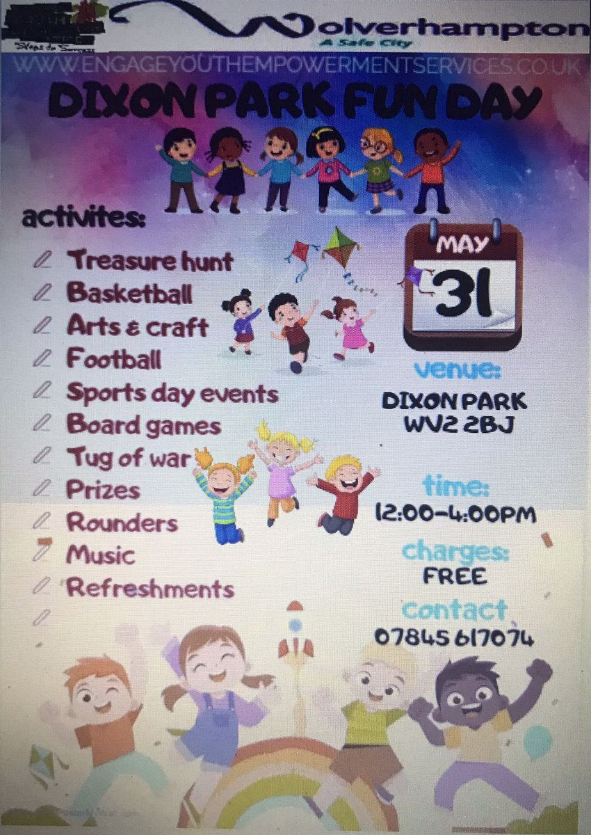 EYES2SUCCESS's tweet photo. Another 2 for the diary 🙌🏾

WE ARE BACK!! With another family funday for you all to enjoy 🥰

AGE: 8-15 only ‼️ 
A fun event, we really don’t want you guys to miss out‼️

Keep your eyes peeled for more 👀🤍 #teameyez #outreach #youthworkerschangelives #wolverhampton #supportwork https://t.co/sHLDprnENZ