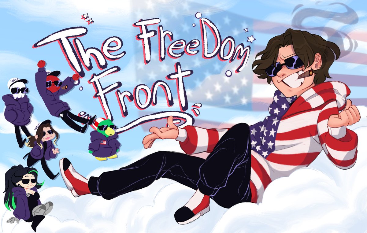 IKillerCloudsI's tweet photo. Art for the john freedom server i did hehe<3 https://t.co/eq6bxY8bRc