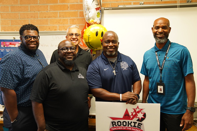 Meet our Rookie Teacher of the Month! 🌟 Mr. Daryel Gullett from Louis Sheffield Elementary School has made a huge impact as a Kindergarten teacher in just one year. His passion for teaching and love for kids shine through in everything he does! 🎉 #TeamDuval #InspiringEducators