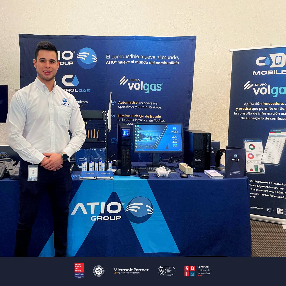 ATIOGroup's tweet photo. ¡#ATIOGroup, presentes en los mejores eventos! 🤩

Nos encontramos en el evento de #MiGasolinera en #Oaxaca junto a @GrupoVolgas, brindando nuestras #soluciones de #innovación y #tecnología a los asistentes para potenciar su #negociogasolinero. ⛽️

#ControlGAS #EstaciónDeServicio https://t.co/qFRAHq9UKV