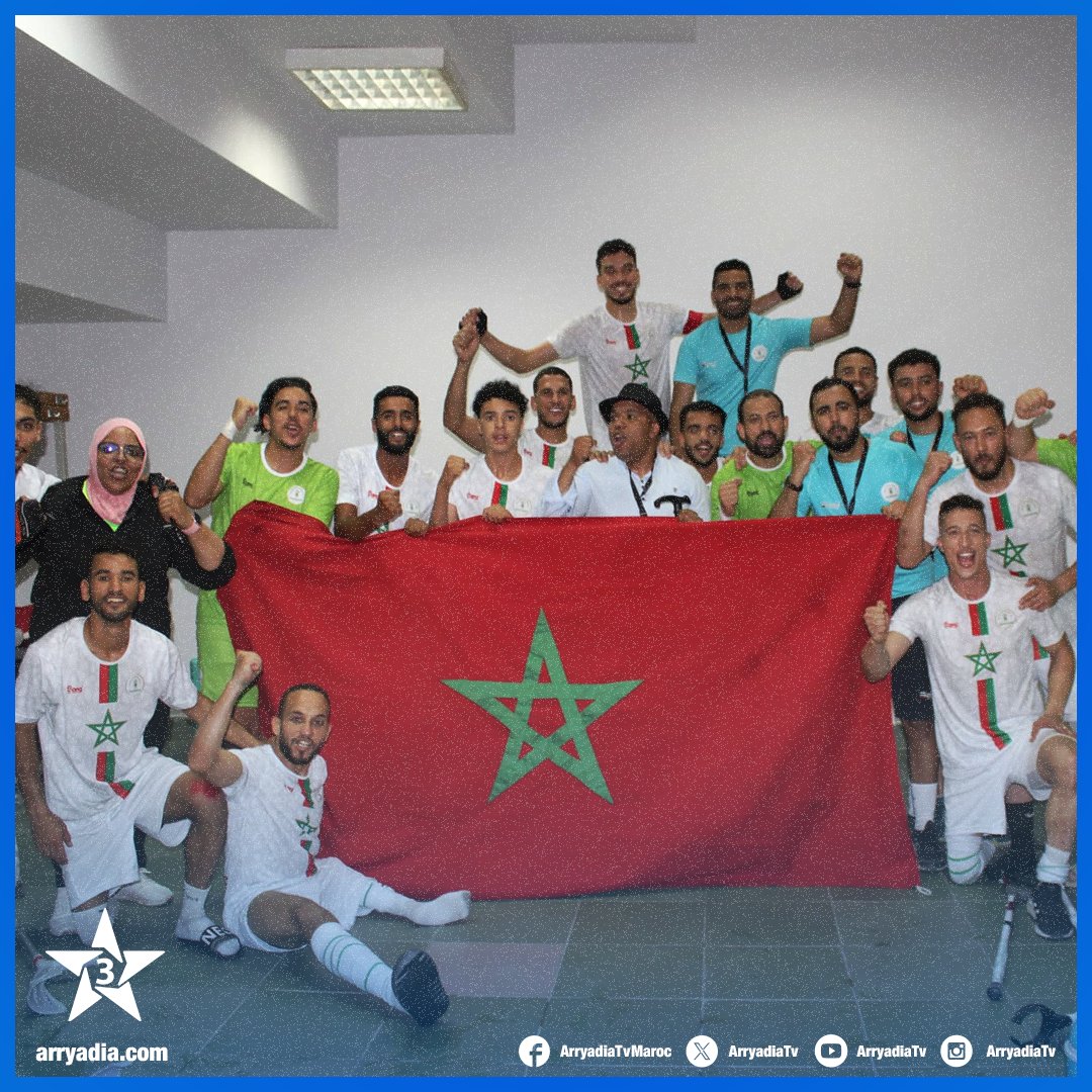 CAN-2024 de football pour amputés.. Le Maroc accède au dernier carré en battant l'Egypte (4-2). snrtbotola.ma/article/9827 #FRMhandisport