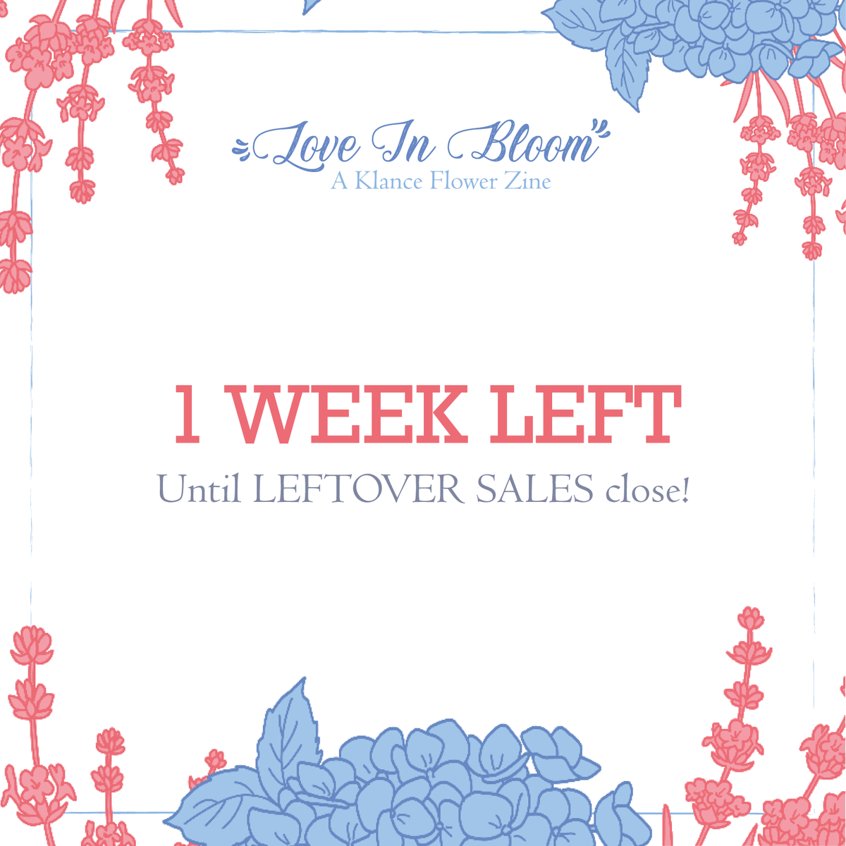 🌸 LEFTOVER SALES CLOSE IN 1 WEEK

Time is running fast guys! Don't miss the last chance to get your bundle 👀 Shop link in bio 🌼

#klance #klancezine #leftoversopen #keithkogane #lancemcclain #vld #vldzine #voltron #voltronzine #voltronlegendarydefender #keithxlance #laith