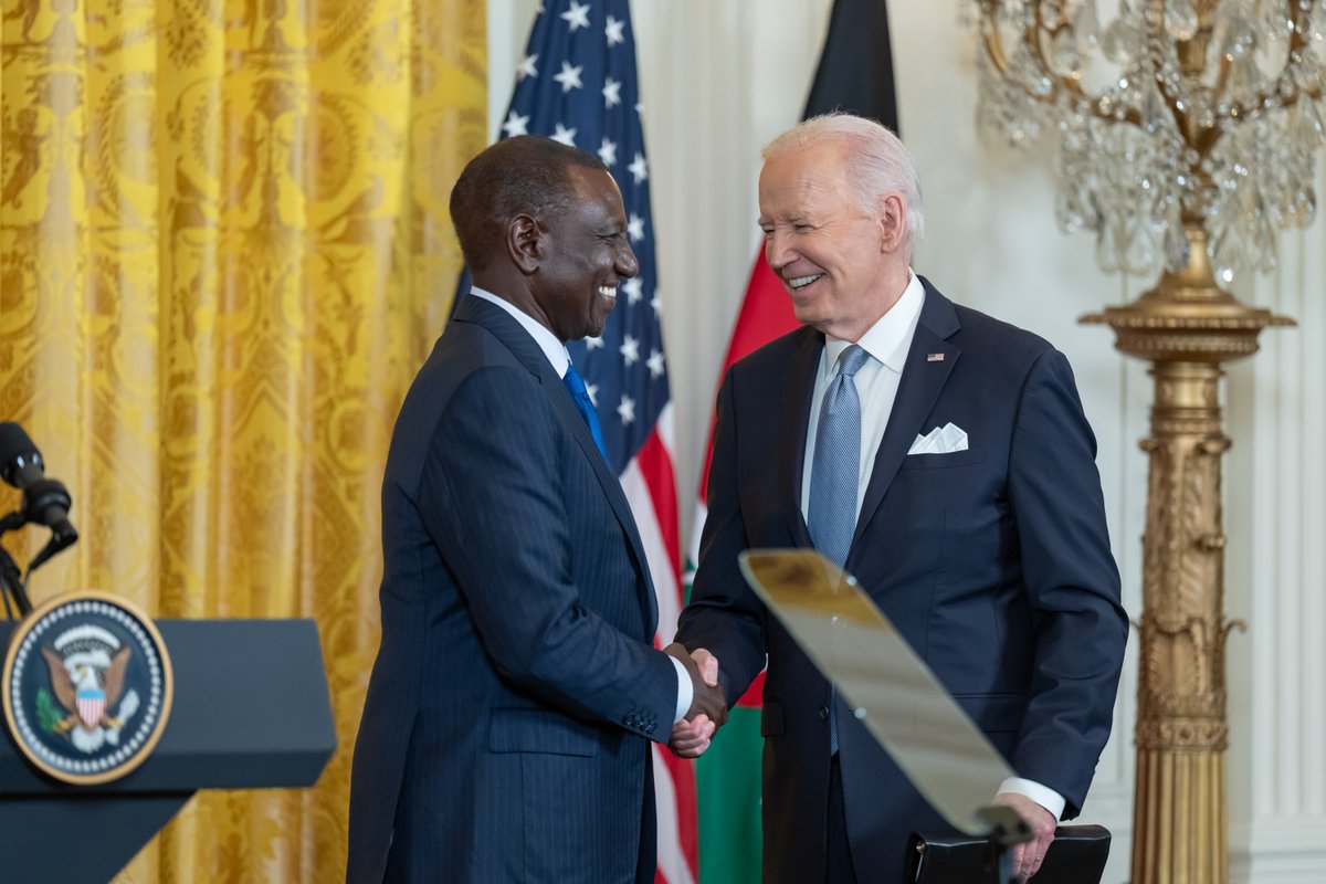 Today’s State Visit celebrates 60 years of partnership between Kenya and the United States and sets the course for our shared future. Together, our two nations are working to deliver on the challenges that matter most to our peoples’ lives – climate change, trade and investment,