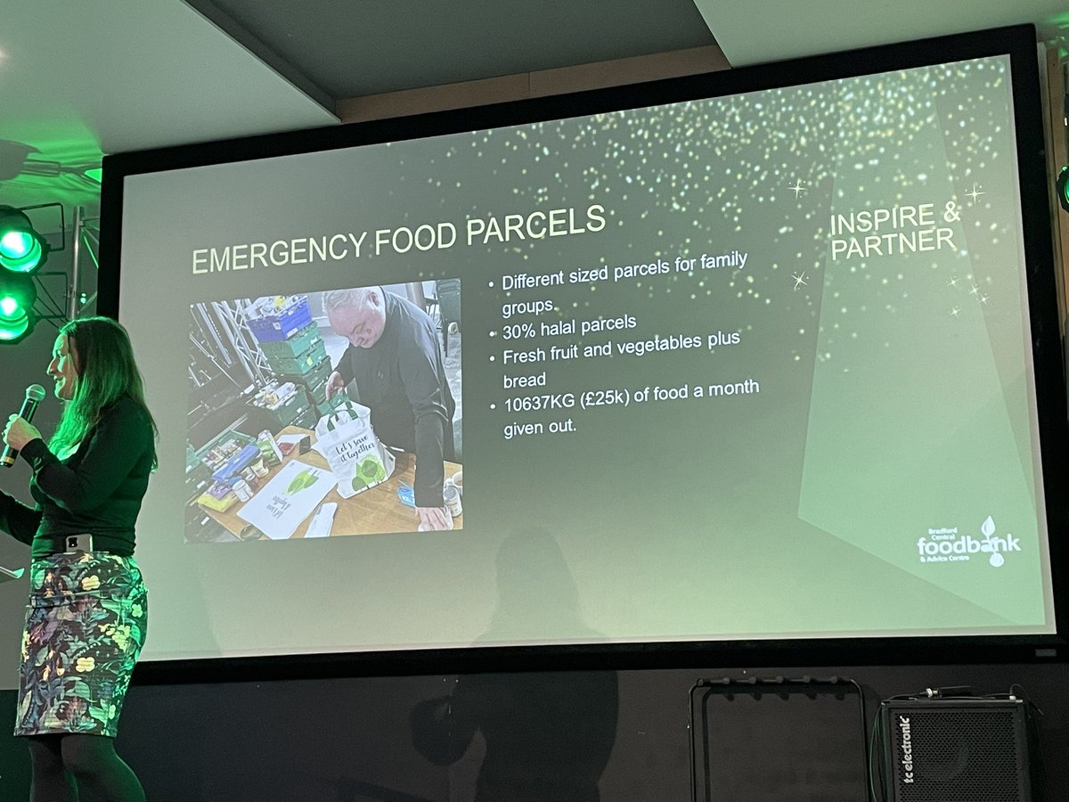 LauraChalmersTT's tweet photo. I had the privilege of joining @foodbankBD this evening, looking at the work they’ve been doing &amp; thanking their supporters. The stats speak for themselves, such incredible work! They wrap themselves around people with support at a time they need it the most 💚

#trusselltrust https://t.co/02LDjzUL8O