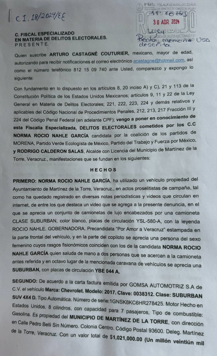 acastagne's tweet photo. Diputada @PatyArmendariz alguna respuesta a su ofrecimiento sobre darle seguimiento personal a las denuncias presentadas en contra de la señora @rocionahle ?

Aquí anexo nuevamente las denuncias para que no haya duda, quedo atento a su respuesta, no quiero pensar que ofrece lo que no hará.

Anexo las presentadas esta semana contra su sobrina Maribel Hoyos Peña !!!