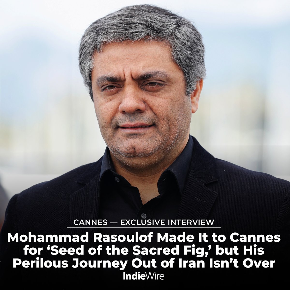 'I consider making works of art as my right, and there’s no reason why I wouldn’t fight for this right.' After a 28-day journey fleeing Iran, Mohammad Rasoulof has finally made it to #Cannes. We sat down to talk about “The Seed of the Sacred Fig': trib.al/omVZuJy