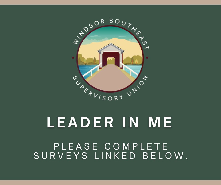 WSESUHES's tweet photo. Leader in Me: Follow the link below to complete our survey! https://t.co/6qQBptPPqy #WSESUnews https://t.co/mLc7abCv1x
