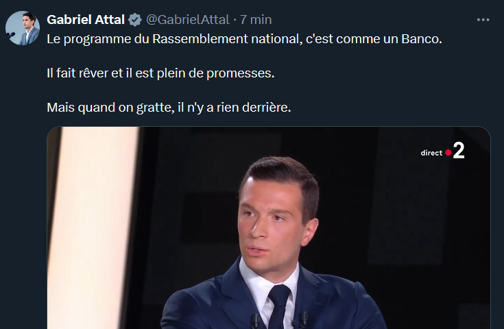 Pierrou_'s tweet photo. Sérieux gros le programme du RN te fait rêver?! https://t.co/XwiYAjCgVK