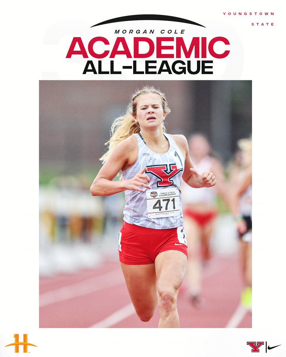 YSUTrackFieldXC's tweet photo. Congratulations to 4️⃣x #HLTF Outdoor All-Academic selections Morgan Cole and Dominic Perry!

Morgan is our second women's student-athlete to be honored four times.

Dominic is our third men's student-athlete to be recognized four times.

#GoGuins 🐧// #FlyWithTheY 🤘 https://t.co/ss2xmL0nk3