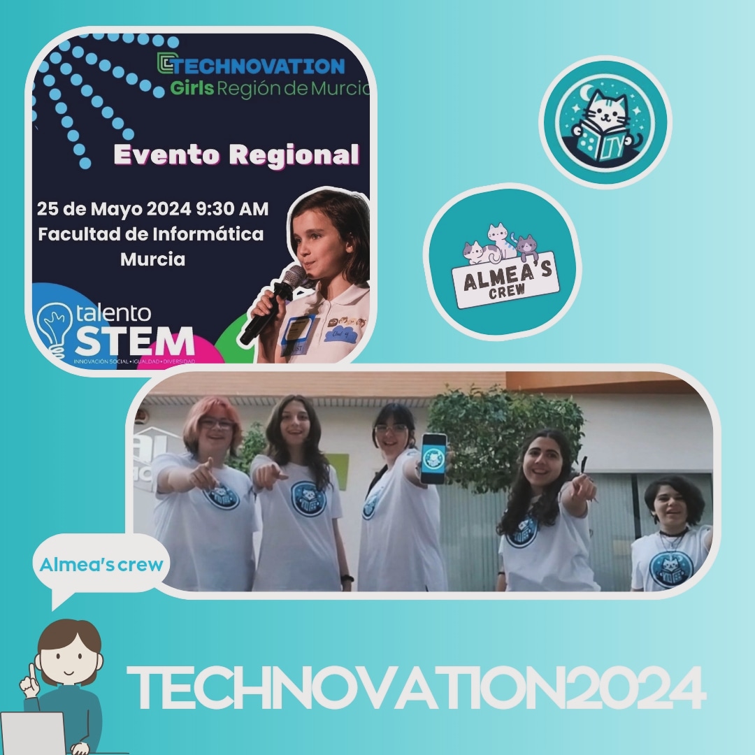 Este sábado 25 estaremos en <a href="/TechnovationMur/">Technovation Girls Murcia</a> !!

Encantadas, ¡y emocionadas por ir! 🩵🩵🩵🩵🩵

<a href="/MMM_Academy/">MMM@cademy</a> 
<a href="/StemTalento/">Talento-STEM</a> 
<a href="/technovation/">Technovation</a> 
<a href="/TechnovationMad/">#TechnovationGirlsMADRID tú también puedes sumarte</a> 
<a href="/TechnovationMur/">Technovation Girls Murcia</a> 
<a href="/IesAlcantara/">IES Alcántara</a> 
<a href="/GRuizBueno/">Ginés Ruiz</a> 
.
#technovation
#technovation24 
#technovationchallenge 
#technovationgirls