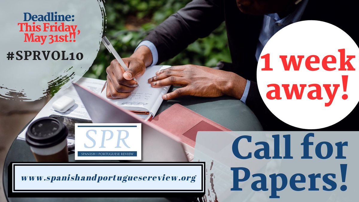 📢Hey grad students! The deadline to submit your manuscript is approaching 👉bit.ly/3vD5z0n.🗓️One week left!
#SPRVol10