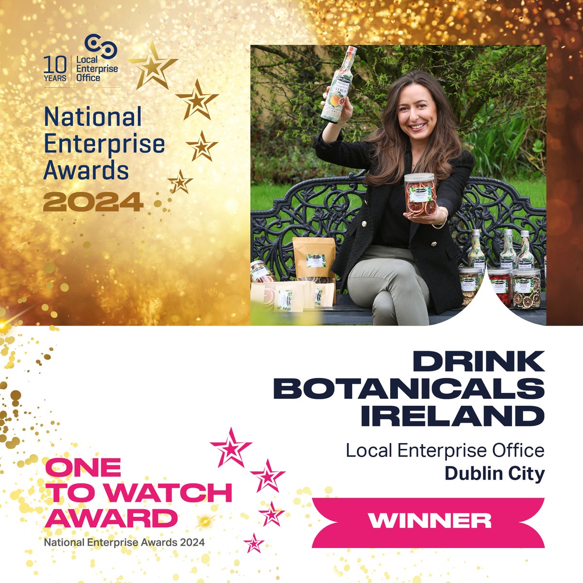 LocalEnterprise.ie (@loc_enterprise) on Twitter photo The winner of the One to Watch Award for 2024 is <a href="/DBI_Ireland/">Drink Botanicals Ireland</a> supported by <a href="/LEO_DublinCity/">LEO Dublin City</a> #NEAwards #MakingItHappen The winner of the One to Watch Award for 2024 is <a href="/DBI_Ireland/">Drink Botanicals Ireland</a> supported by <a href="/LEO_DublinCity/">LEO Dublin City</a> #NEAwards #MakingItHappen
