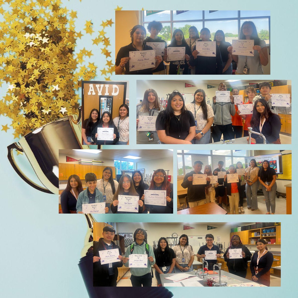 The Bobcats were so excited to see their favorite college students (AVID Tutors).  The tutors came back to celebrate the students.  What a wonderful way to say thank you for a great year. <a href="/TravisMSBobcats/">Travis Bobcats</a>  <a href="/SendMawesome/">Mary Anne Send</a> <a href="/IrvingISD/">Irving ISD</a>