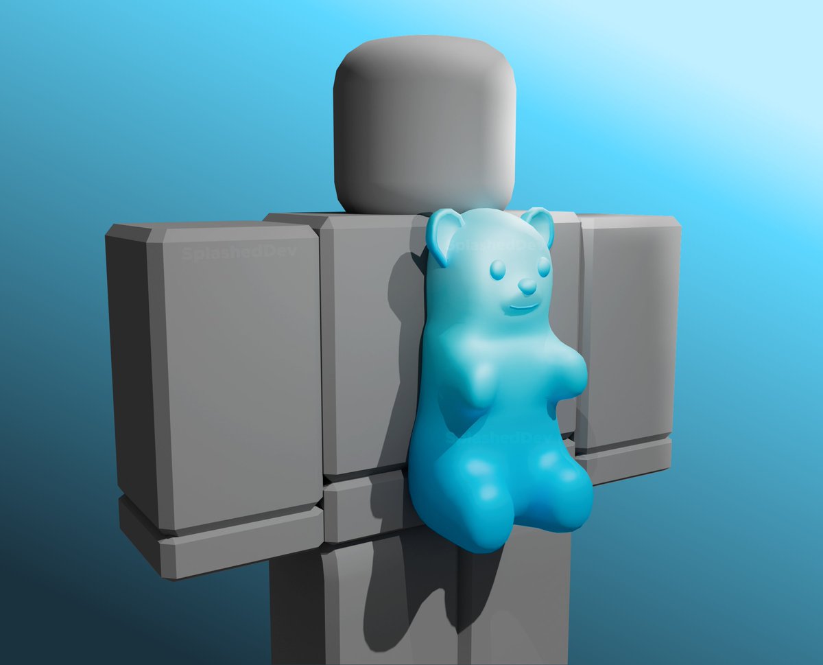 SplashedDev's tweet image. Blue Gummy Bear has finally released! 🐻💙Check it out here: roblox.com/catalog/175776…
#RobloxUGC #RobloxDev #UGC #NewUGC #GummyBear