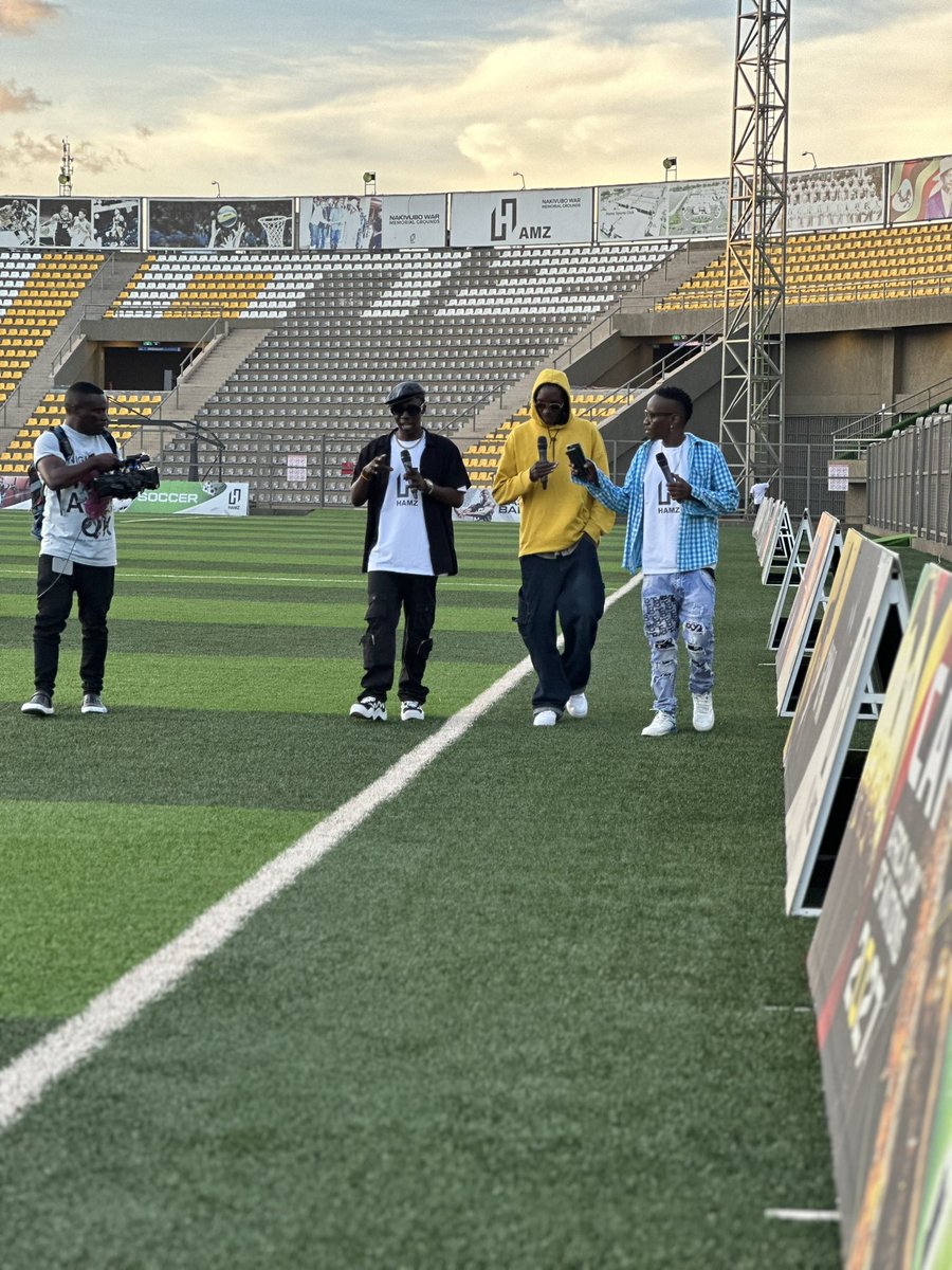 The whole #NBSAfter5 team spent the day at @KiggunduHamis Nakibubo Stadium highlighting preps for the grand opening on June 1st. #HamStadium