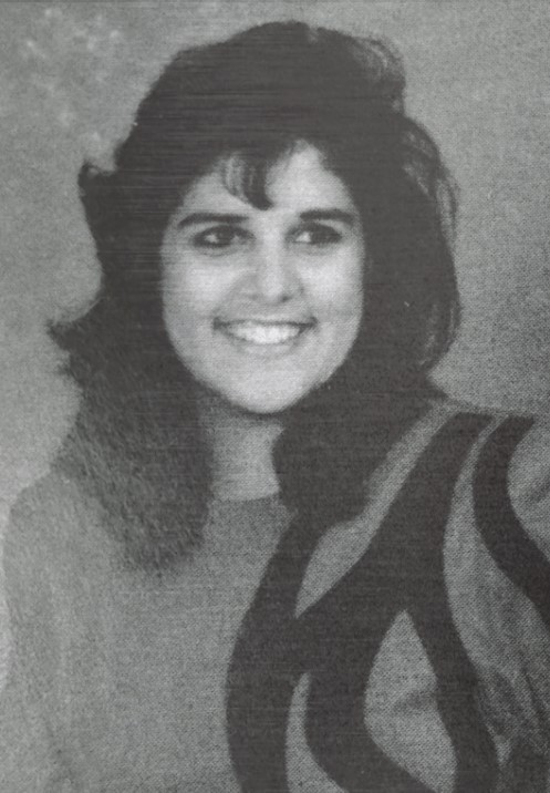 With her endorsement of Donald Drumpf, Nimarata Nikki Randhawa, aka @NikkiHaley, shown in her 1989 HS graduation photo, below, reveals the insidious poisonousness of MAGA, the foul creakiness of Dixiecrat politics, and the sickening blandness of passing in one fell swoop. BE OUT.