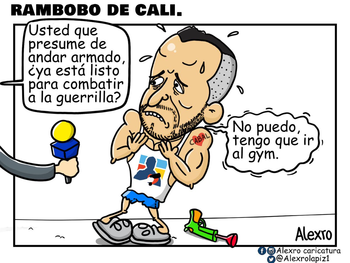 “Rambobo de Cali' es la #CaricaturaDelDíade @Alexrolapiz1