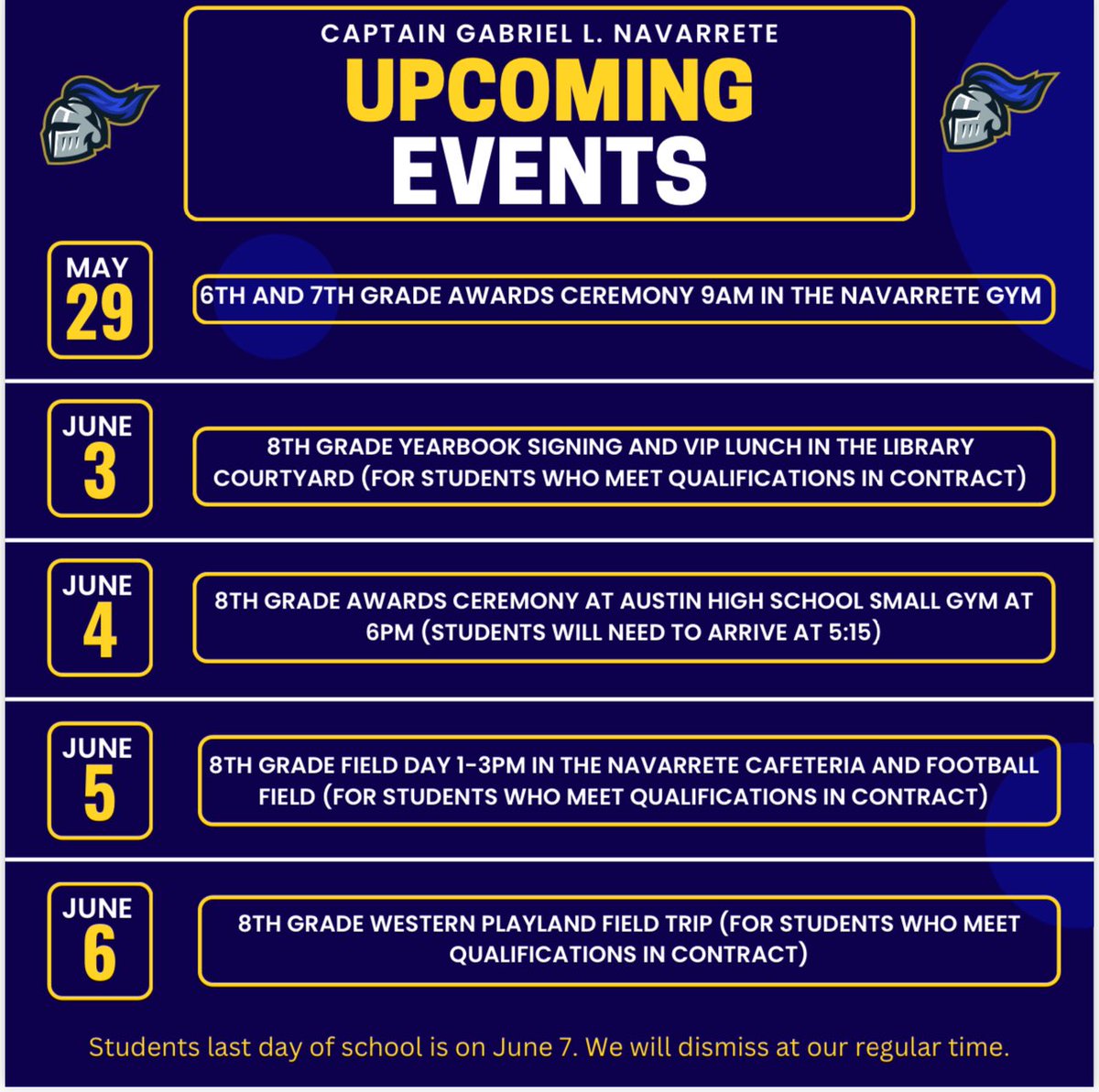 The celebrations are quickly approaching! Don’t miss out on any important dates. #ItStartsWithUs #KnightNation