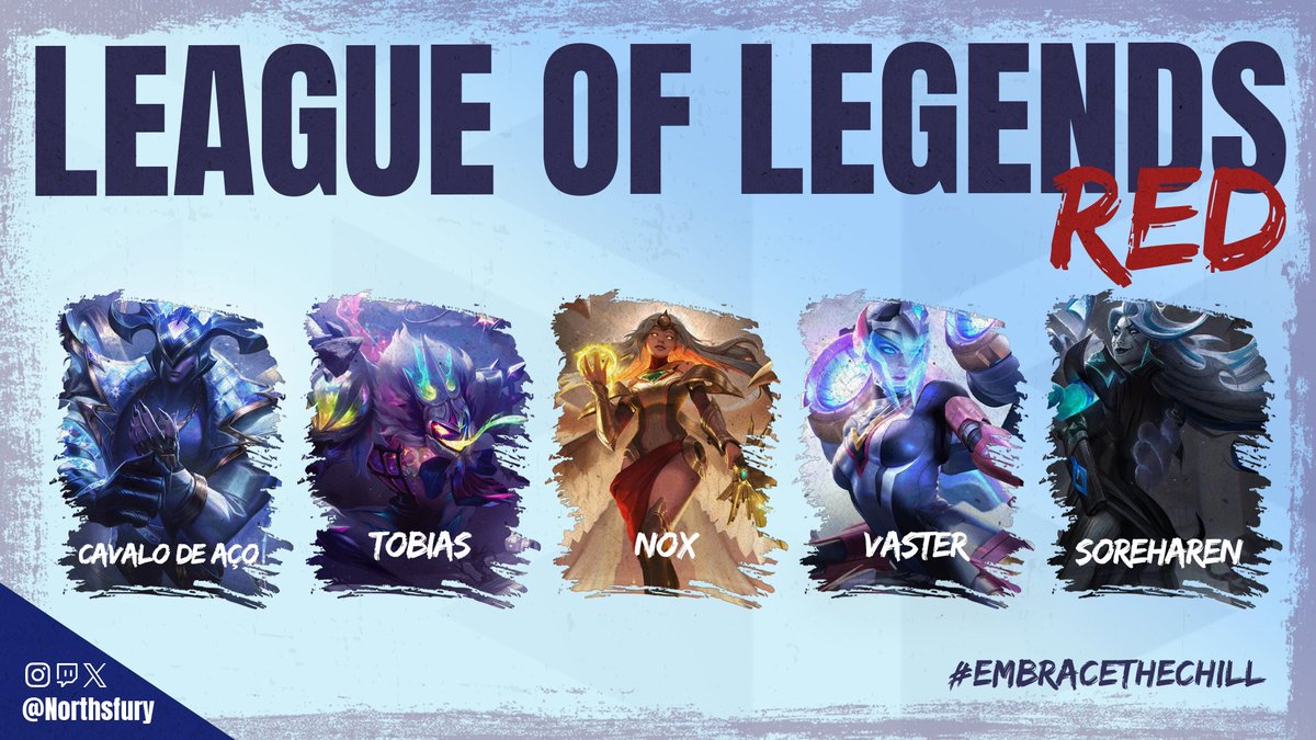 A #NFRED apresenta uma nova estrutura para o 2º split 🫡

Contamos ainda com a presença de #Rechousa com sub 🤜🤛

#NFLOL #NORTHSFURY #EMBRACETHECHILL