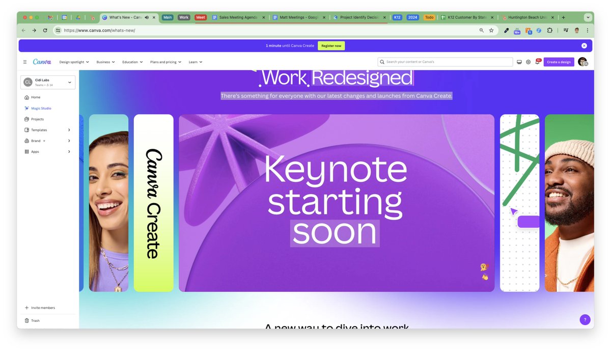 bmos's tweet photo. Yes! I am gonna watch the @canva Create Keynote just now! https://t.co/vkGZGSlxqG #CanvaUser #CanvaFan https://t.co/WwnoiHAY8P
