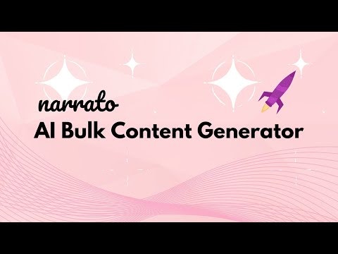 🚀 Revolutionize your content creation process with Narrato AI Bulk Content Generator! 📝✨ Create 100s or 1000s of content pieces in minutes. Check it out at aitoppicks.com #AI #ContentGeneration <a href="/SophiaSolanki/">Sophia Solanki</a> @ariel048
