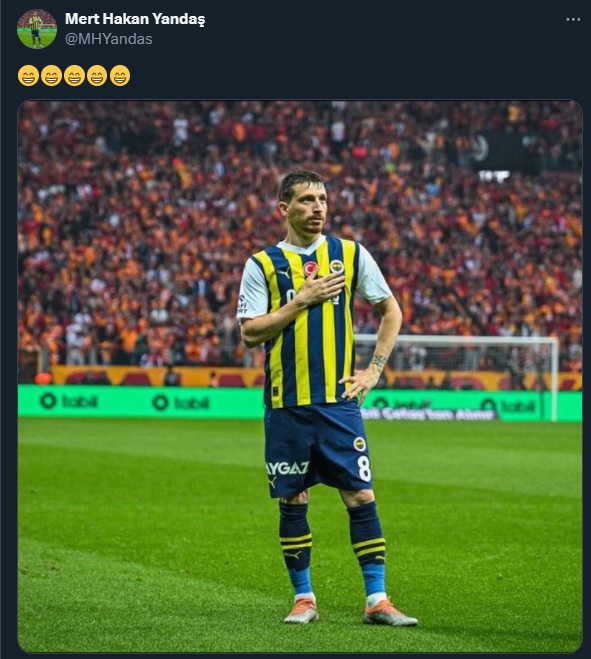 Mert Hakan Yandaş'ın paylaşımı.
