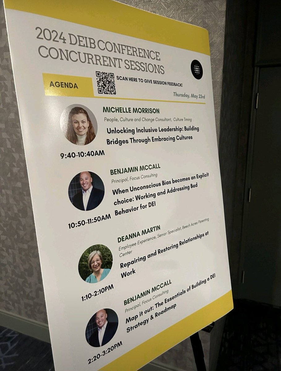 FocusConsults's tweet photo. Appreciate the time spent with others at @CincySHRM at the inaugural DEIB Conference here in @sharonvilleohio   
and leading 2 sessions!

#dei #diversity #dei #equity https://t.co/MQDNrfGXvG