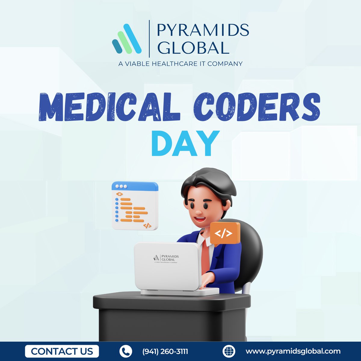 PyramidsGlobal's tweet image. Happy #MedicalCodersDay! 

Today, We shine a spotlight on the incredible professionals who keep our healthcare data accurate and organized.

#medicalcodersday #medicalcoding #medicalcoderlife #medicalcodinglife #codingforhealthcare #medcoder #healthcarecoding #usa #florida