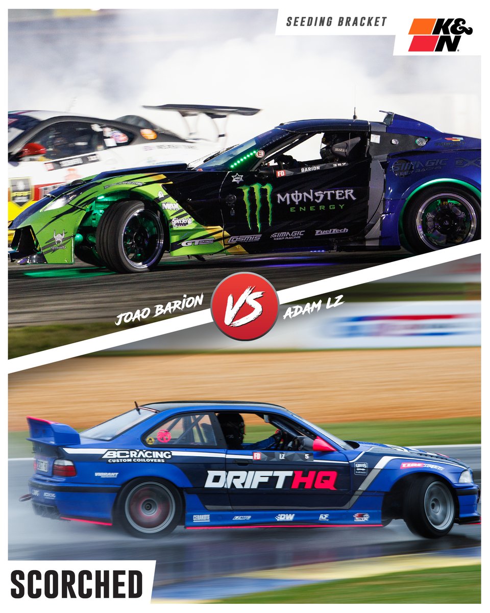 🇧🇷 vs 🇺🇸 // Who have you got moving on? #JoaoBarion meets @Adam_LZ in the Orlando Seeding 16 next Friday.

Presented by @KNFilters

#FormulaD #FormulaDRIFT #FDORL