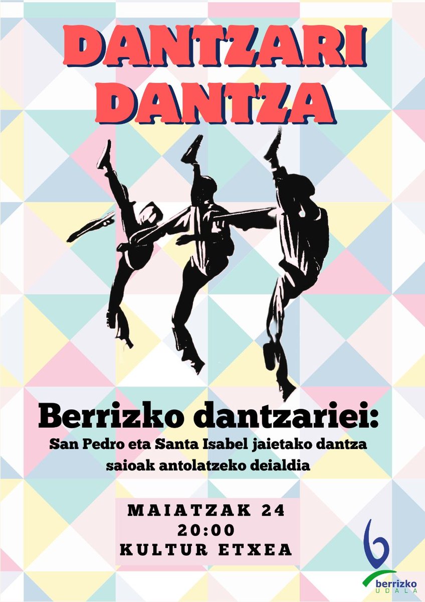 🎉 Dantzari dantza: San Pedro eta Santa Isabel jaietako dantza saioak antolatzeko deialdia 

Maiatzak 24 Mayo, 20:00

#berriz #berrizkoudala #berrizkojaiak #dantzaridantza