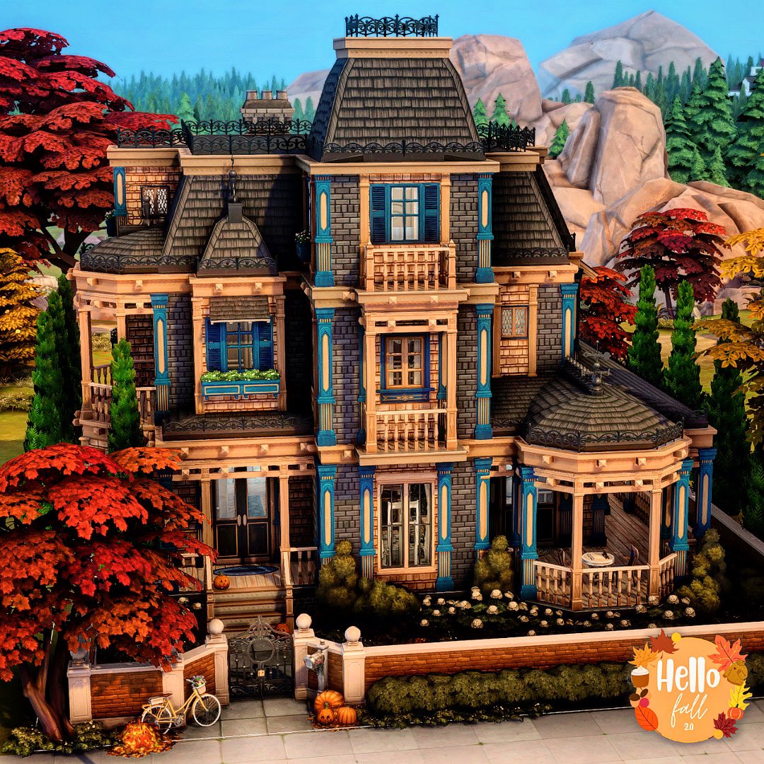 jubiesims's tweet photo. I know it’s not fall but this build brought me so much joy https://t.co/GL4PdHsnCW