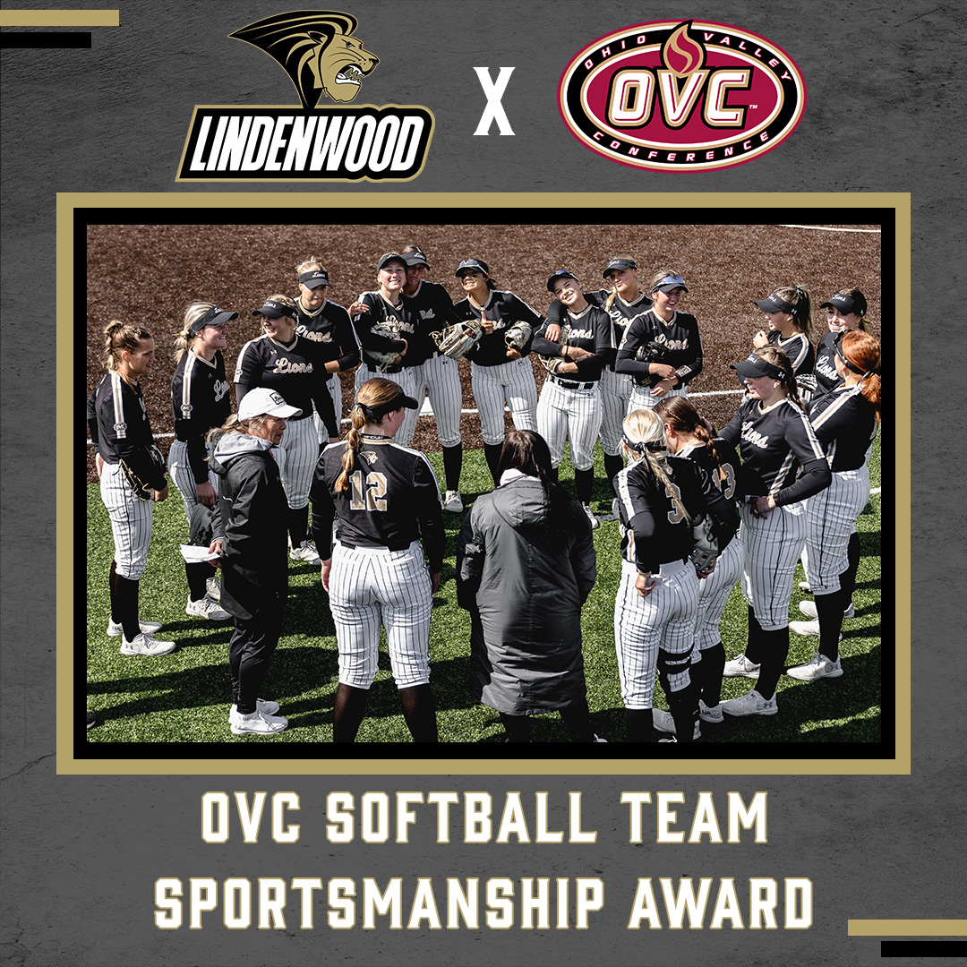 The Lions from @LindenwoodSB have earned the OVC Softball Team Sportsmanship Award for the 2024 season 🦁🥎 Softball becomes the fourth Lindenwood program to earn this award during the 2023-24 school year👏 📖|tinyurl.com/3tedmdh2 #NewLevel // #OVCit