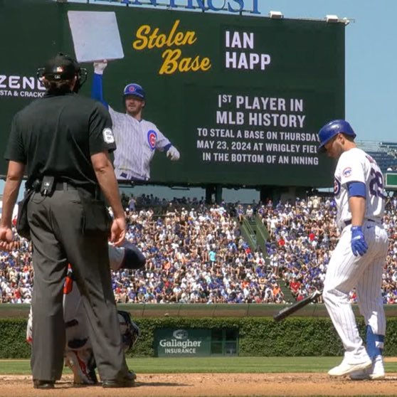 Ian Happ making history today at Wrigley