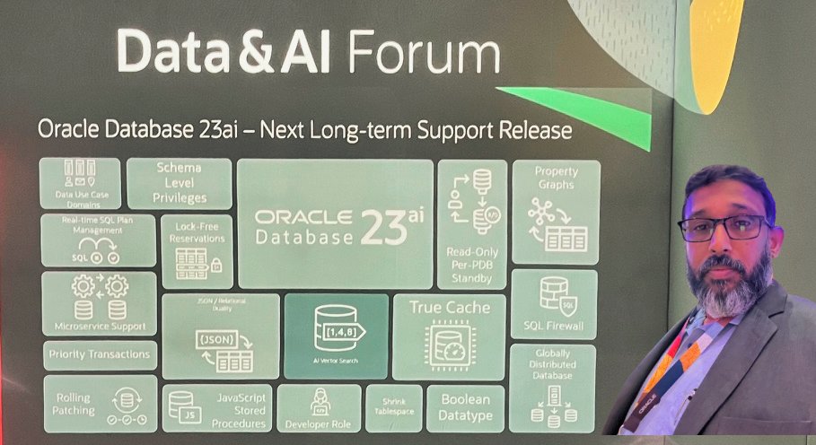 Exciting times at the Oracle Data & AI Forum in Dubai today!  Industry leaders and innovators are diving into the latest AI trends, showcasing practical applications, and exploring how AI can revolutionize businesses. @OracleDatabase @oracleace #orclAPEX