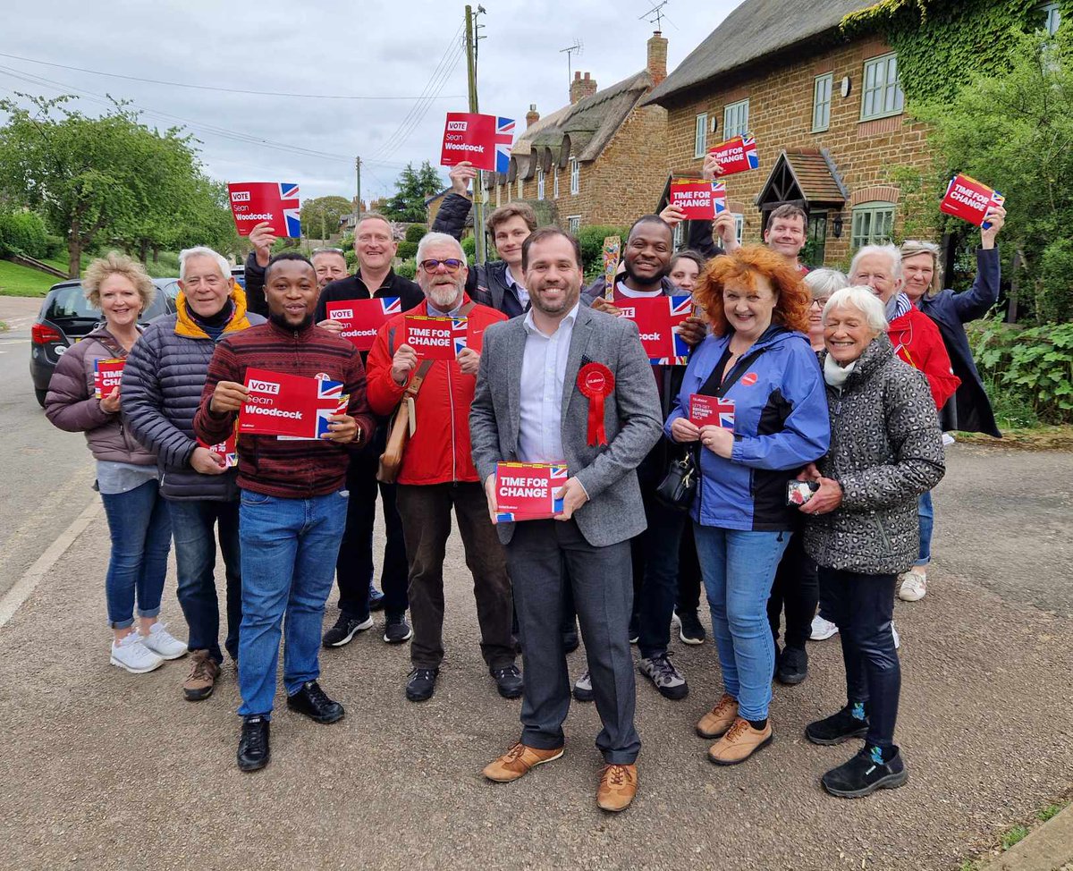 Magnificent turnout for my campaign launch in Hook Norton tonight. 'It's time for a change' the message loud and clear.