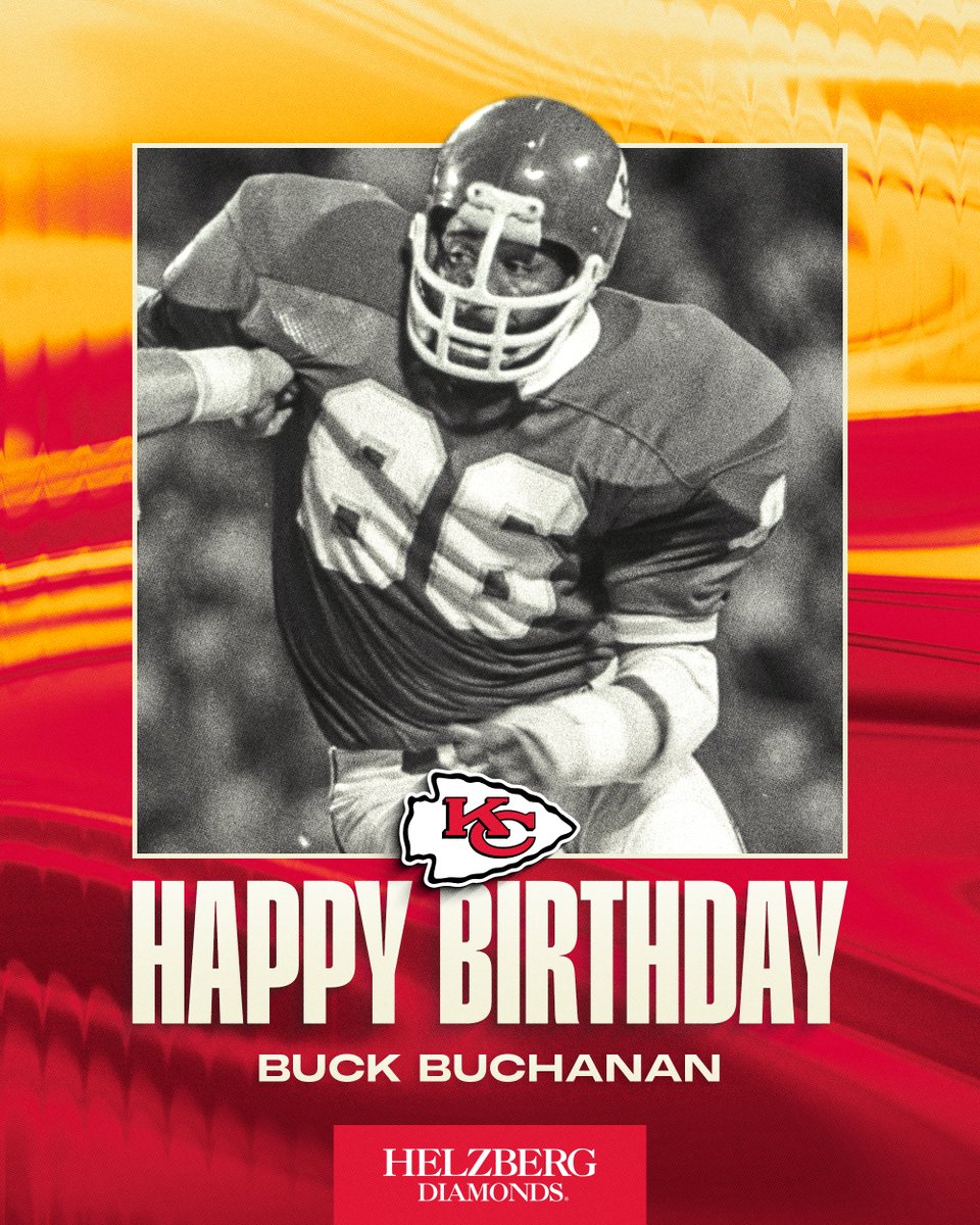 Help us wish Chiefs legend and Pro Football Hall of Famer Buck Buchanan a Happy Birthday 🎂