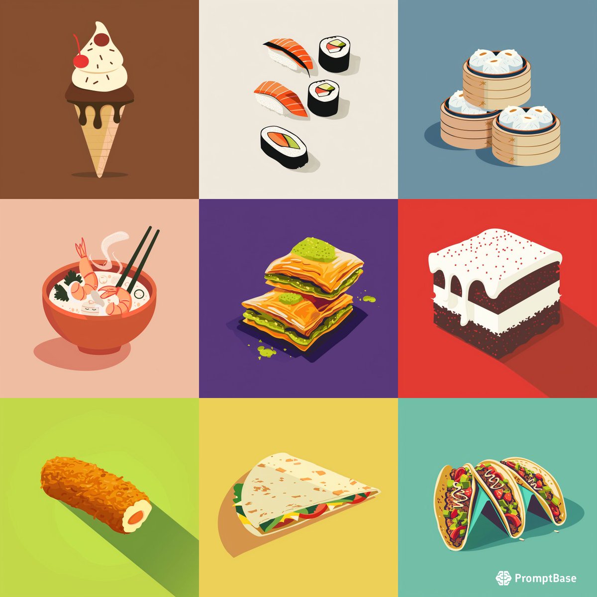 Appetizing Typical Food Posters by rotcivaiart using #midjourney 🍔