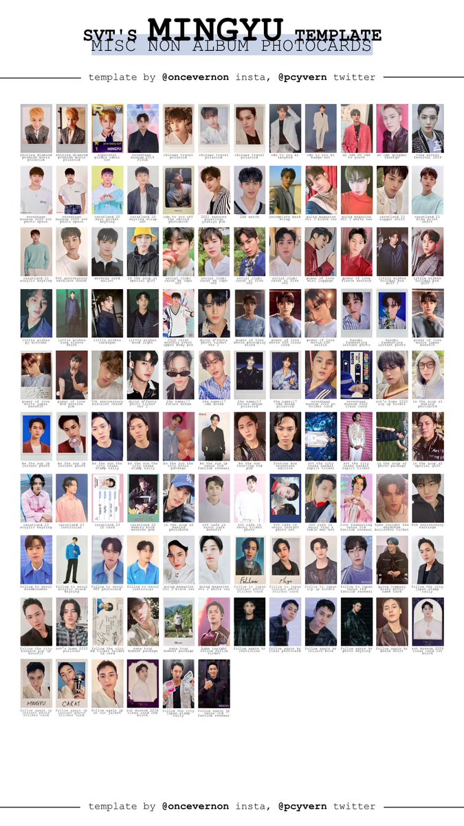 seventeen misc non album photocards template updated with the new